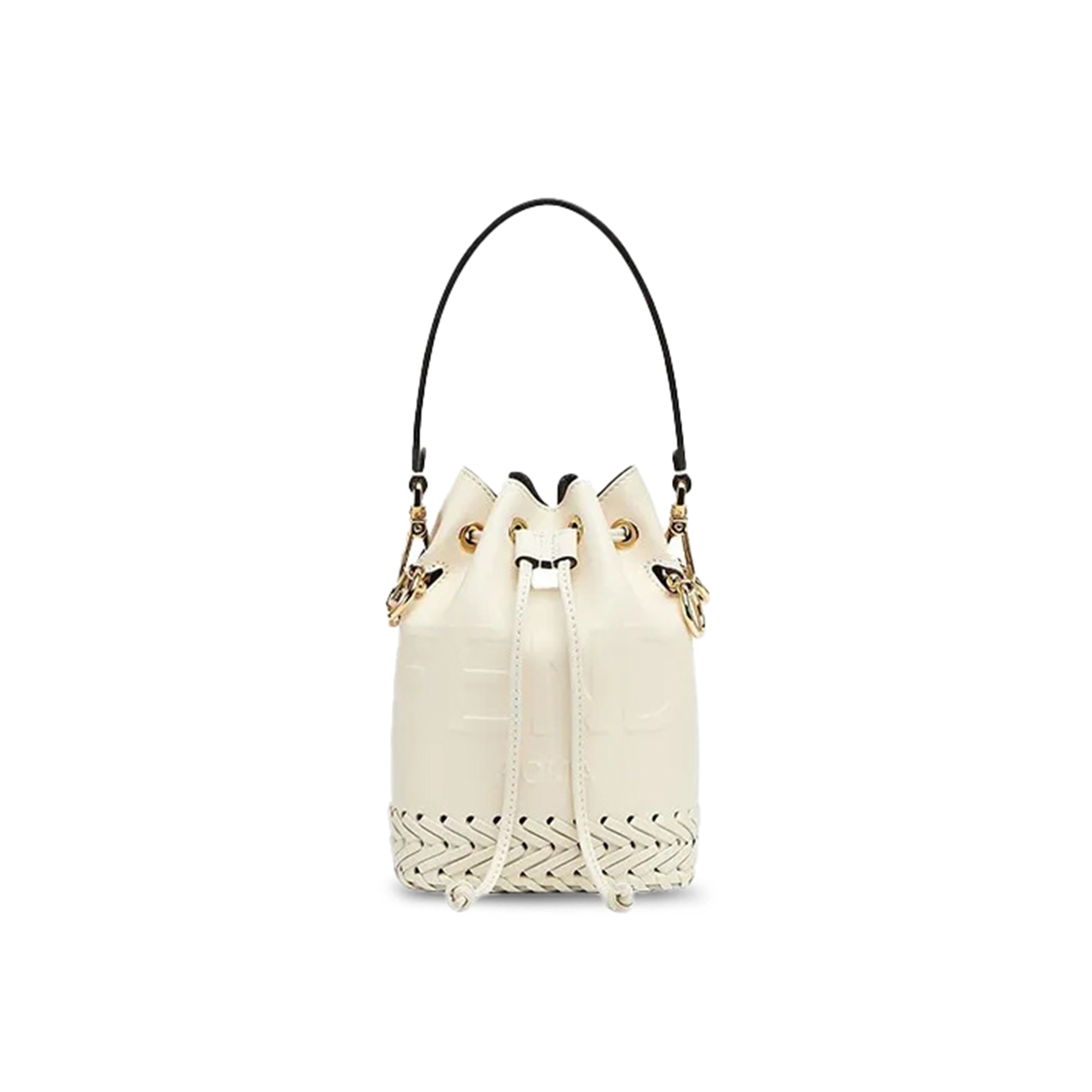 F**di mini mon tresor white bucket bag 8bs010agv0f0k7e (20*15*11cm)